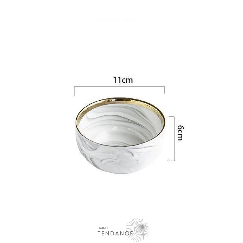 Assiettes Marbre & Or | France-Tendance