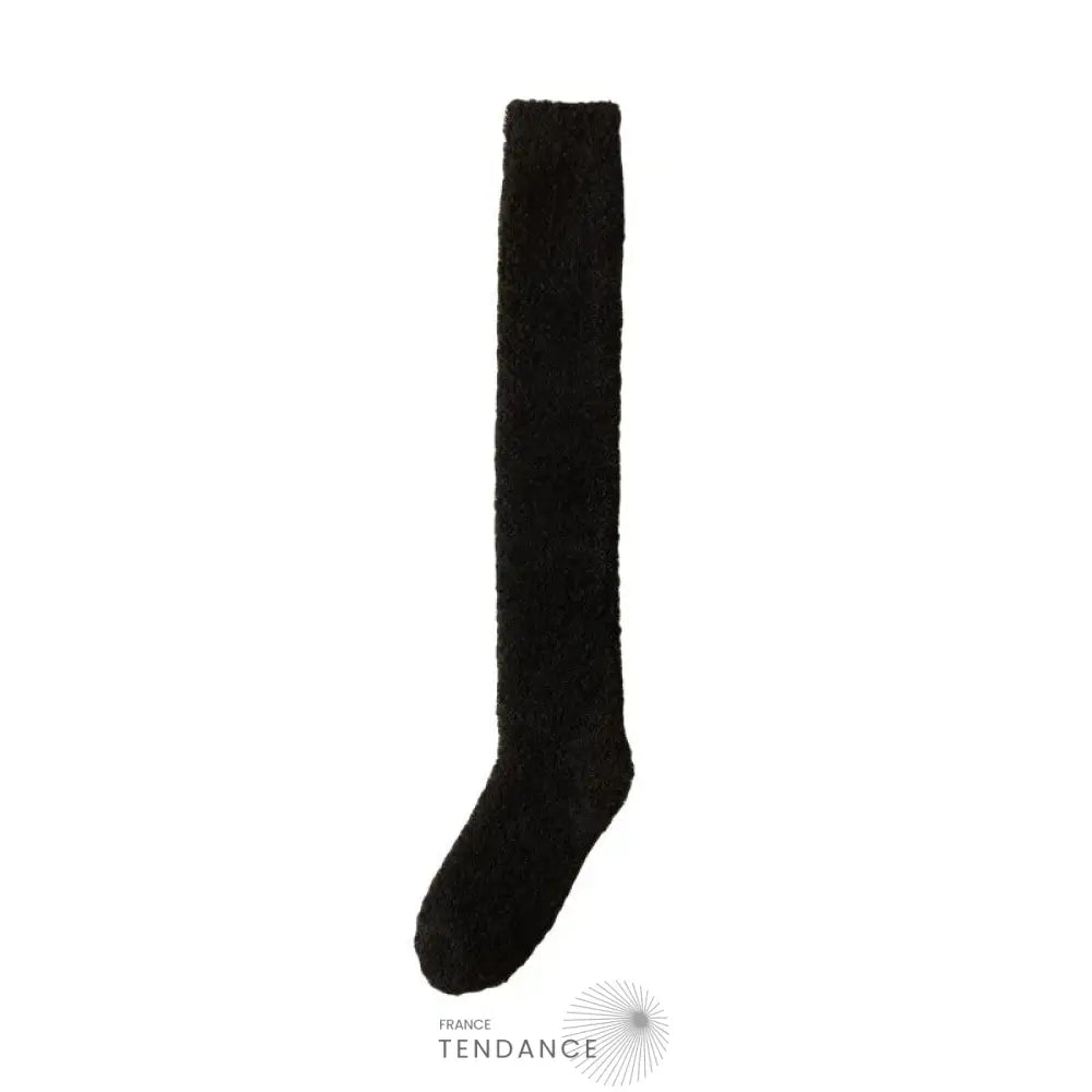 Chaussettes Montantes Chaudes & Sexy En Éponge Noir / 35-42 Chaussettes-Femme