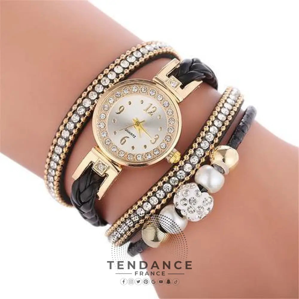 Montre Quartz + Bracelets (lot De 4) | France-Tendance