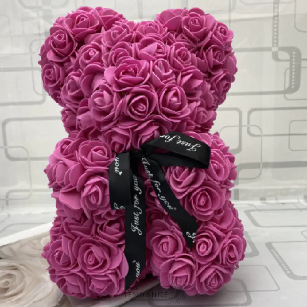 Ourson Xl En Roses éternelles | France-Tendance
