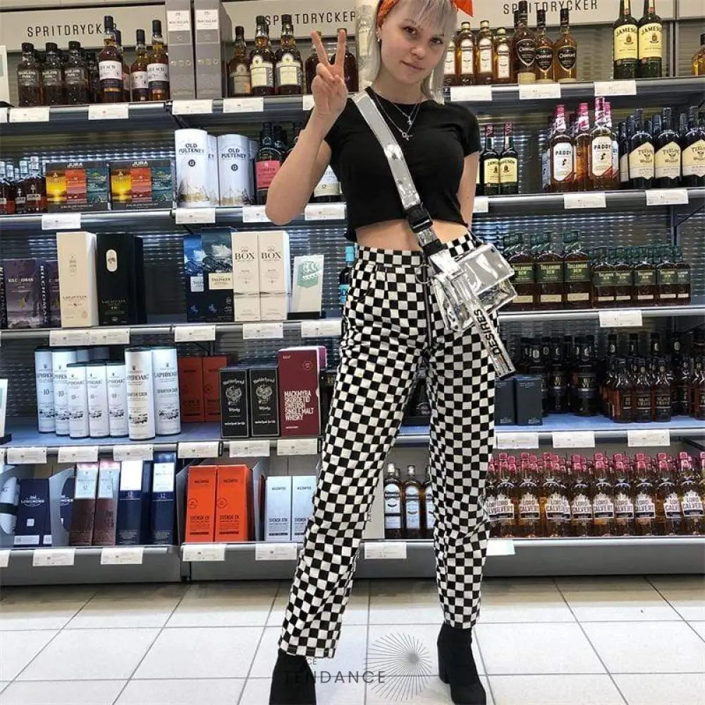 Pantalon Zip Chess | France-Tendance