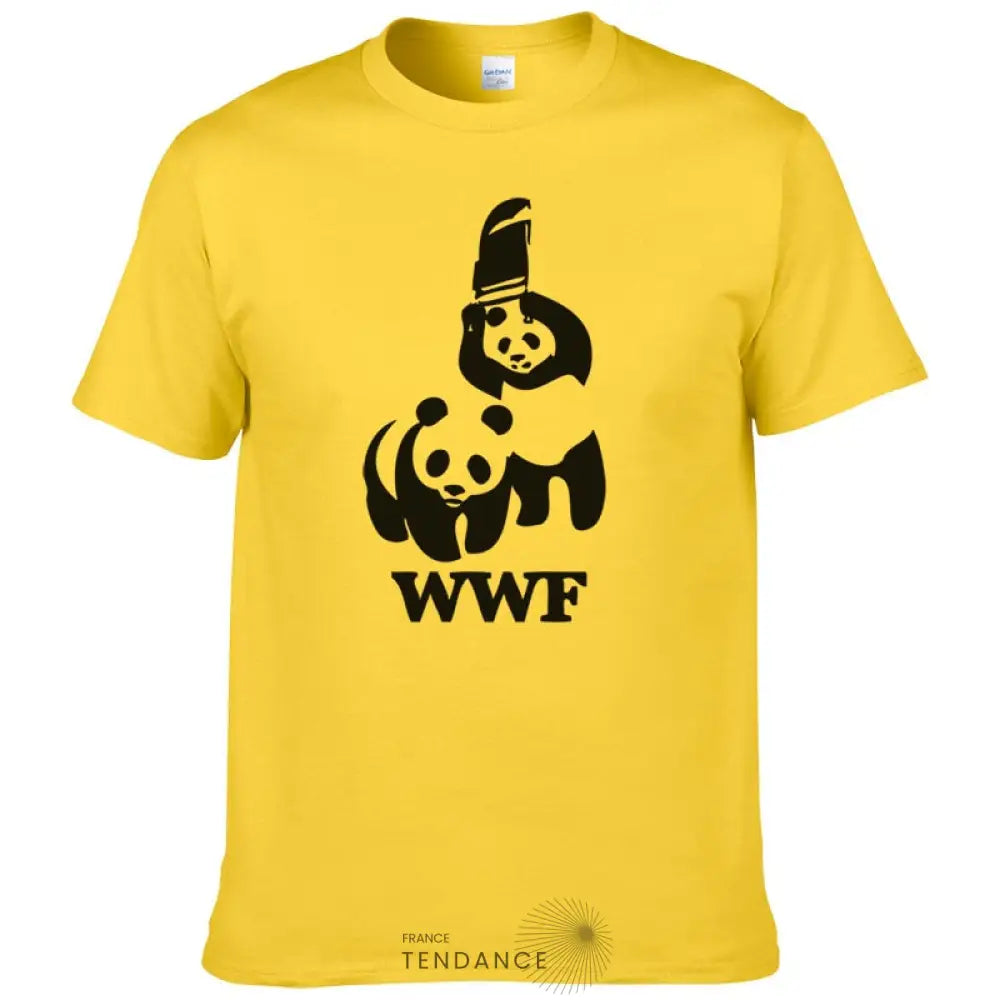 T-shirt Panda | Parodie Wwf | France-Tendance