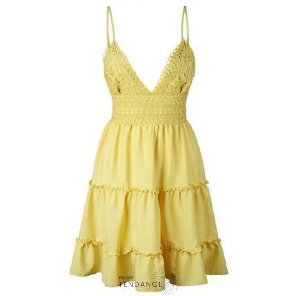 Tunique Jaune Estivale | France-Tendance