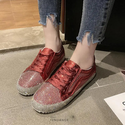 Baskets Féminines à Strass | France-Tendance