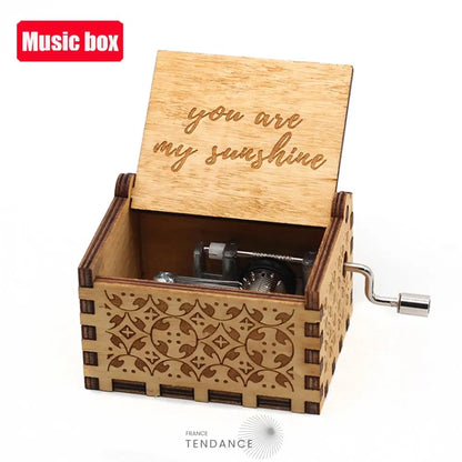 Boîtes à Musique En Bois Naturel | Cinéma Mangas Jeux Vidéos