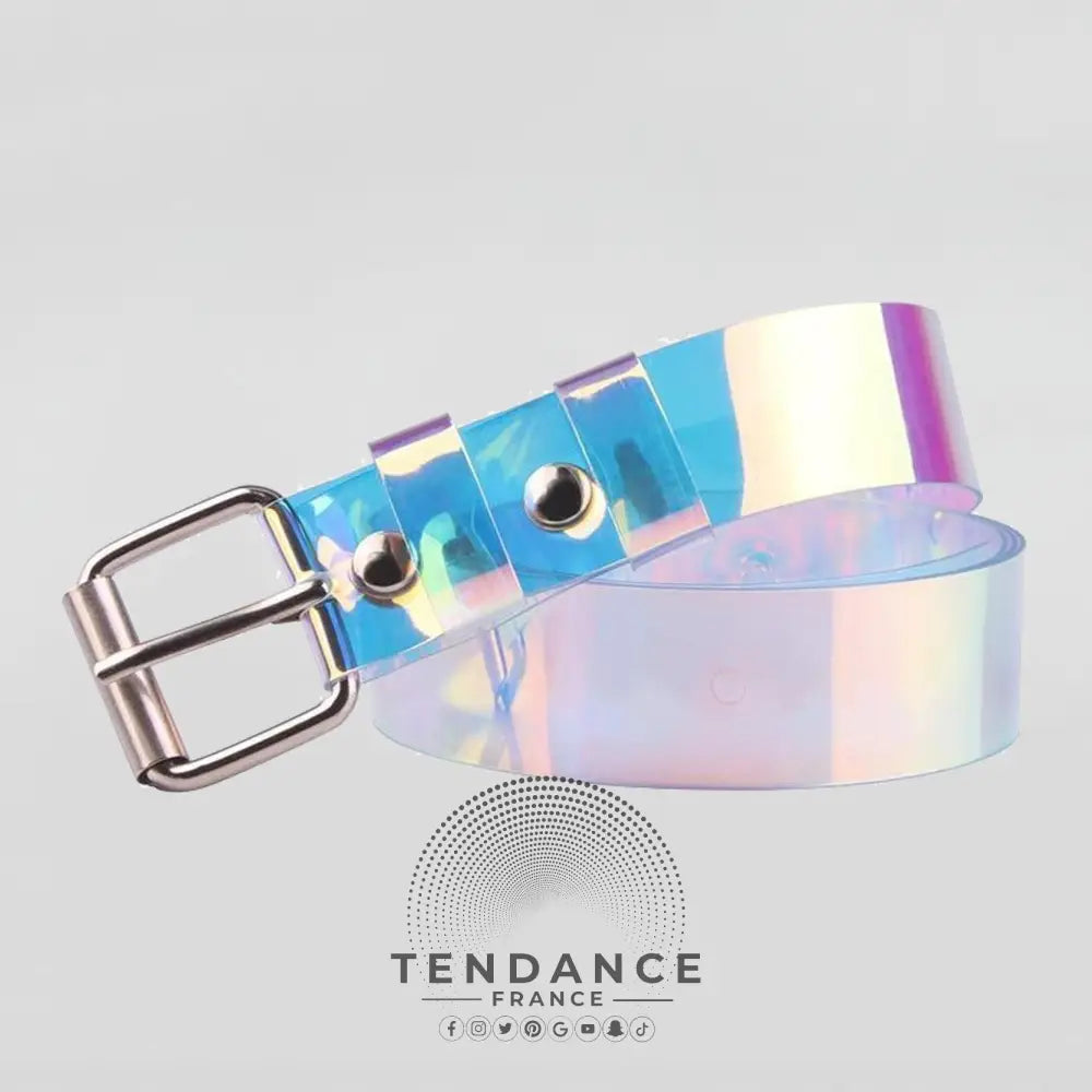 Ceinture Transparente Laser (multicolore Arc-en-ciel)™ |