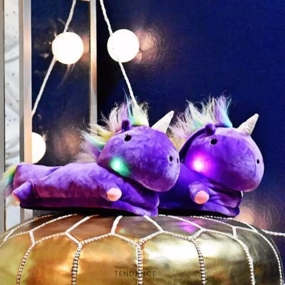 Chaussons Licornes Arc-en-ciel | France-Tendance