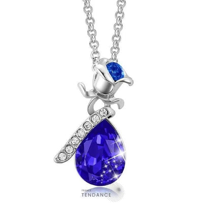 Collier Avec Rose éternelle | France-Tendance