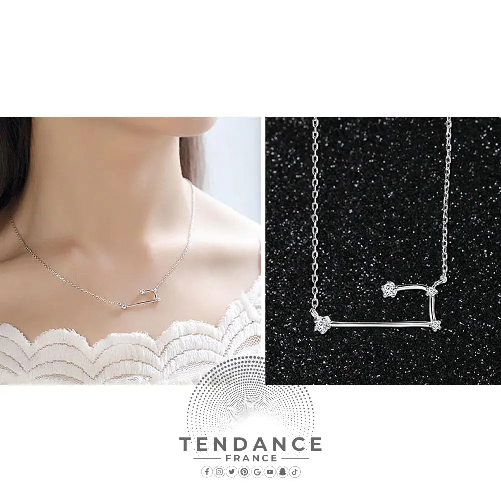 Collier Constellation Du Zodiaque En Argent |