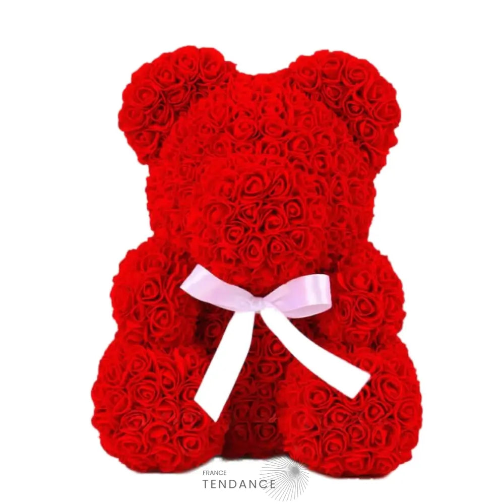 Géant Ours En Roses Rouge (70 Cm) | France-Tendance
