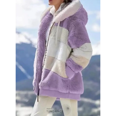 Manteau Multicolore à Capuche | France-Tendance