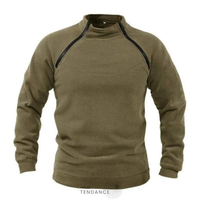 Pull Zippé à Col Montant | France-Tendance