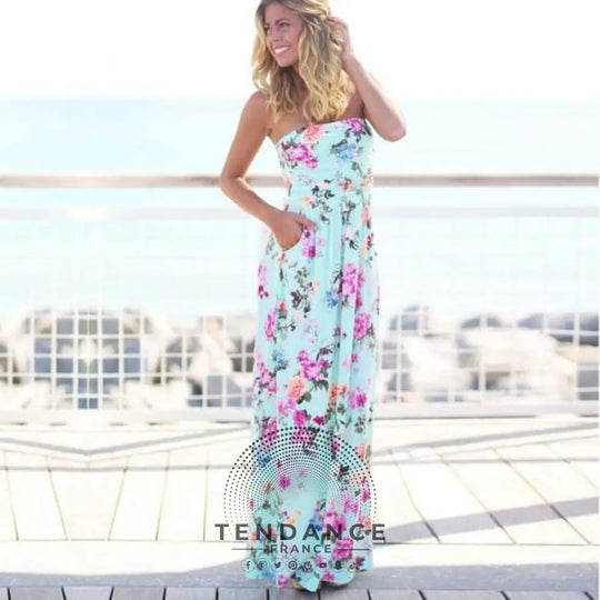 Robe Bustier à Fleurs | France-Tendance