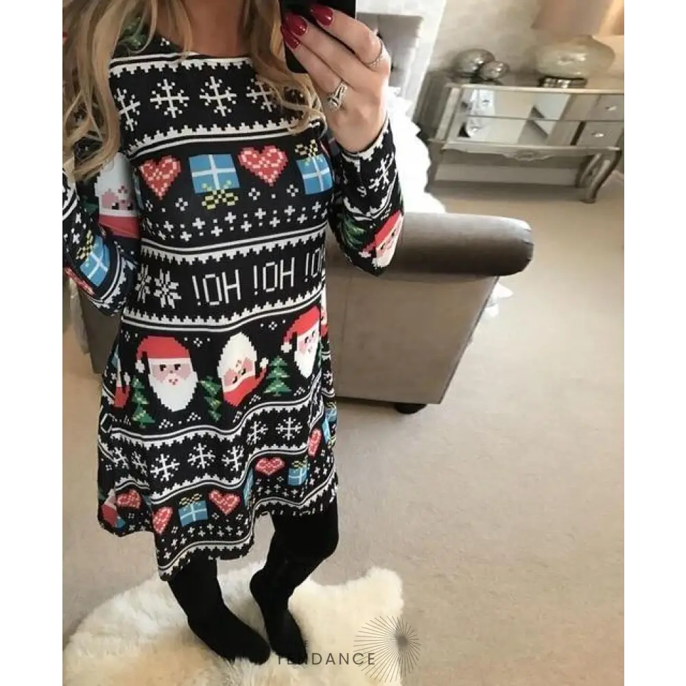 Robe De Noël Pixel | France-Tendance