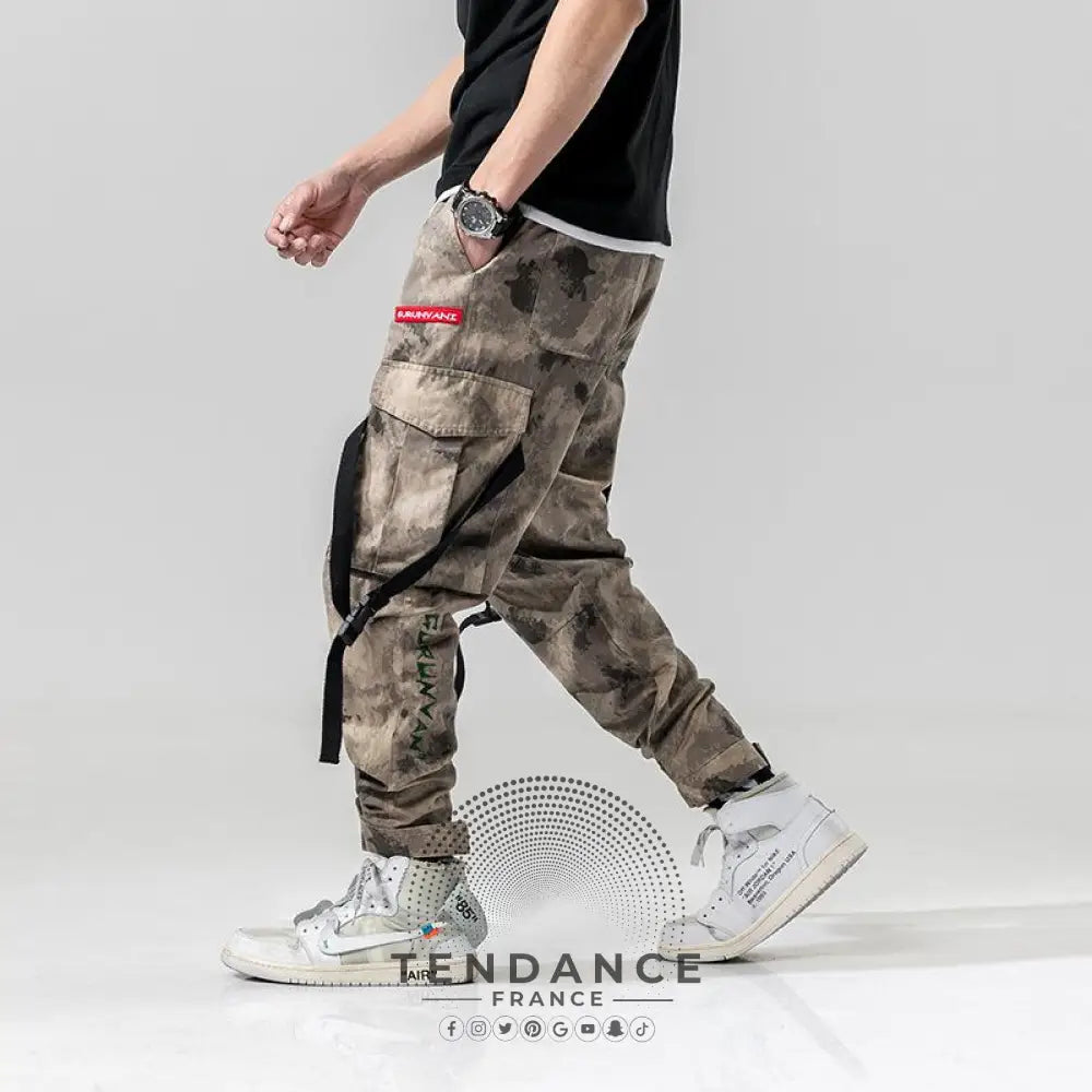 Ryland Camouflage Hip Hop Jogger Pants | France-Tendance