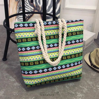 Sac De Plage Fourre-tout Imprimé | France-Tendance