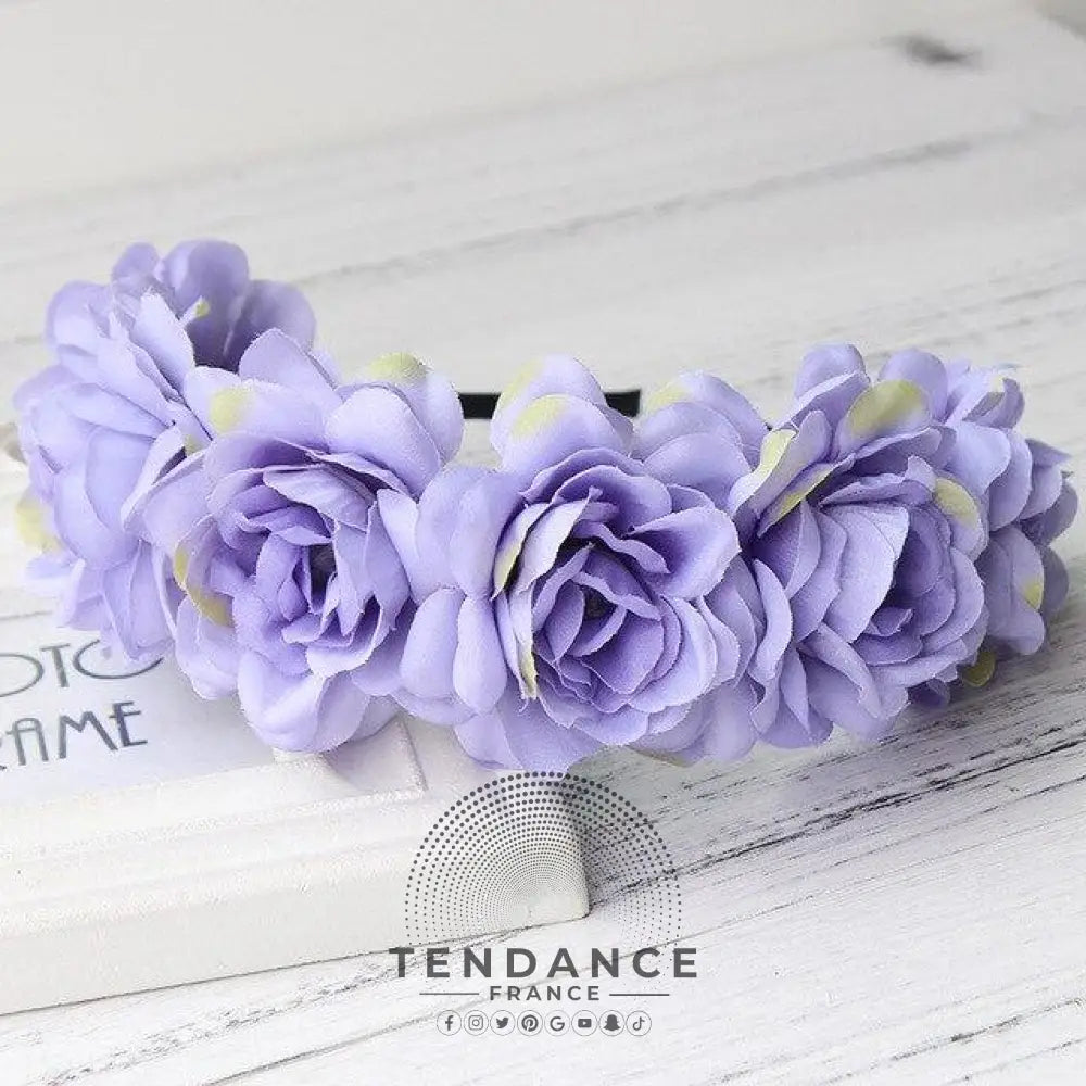 Serre-tête Couronne De Fleurs | France-Tendance