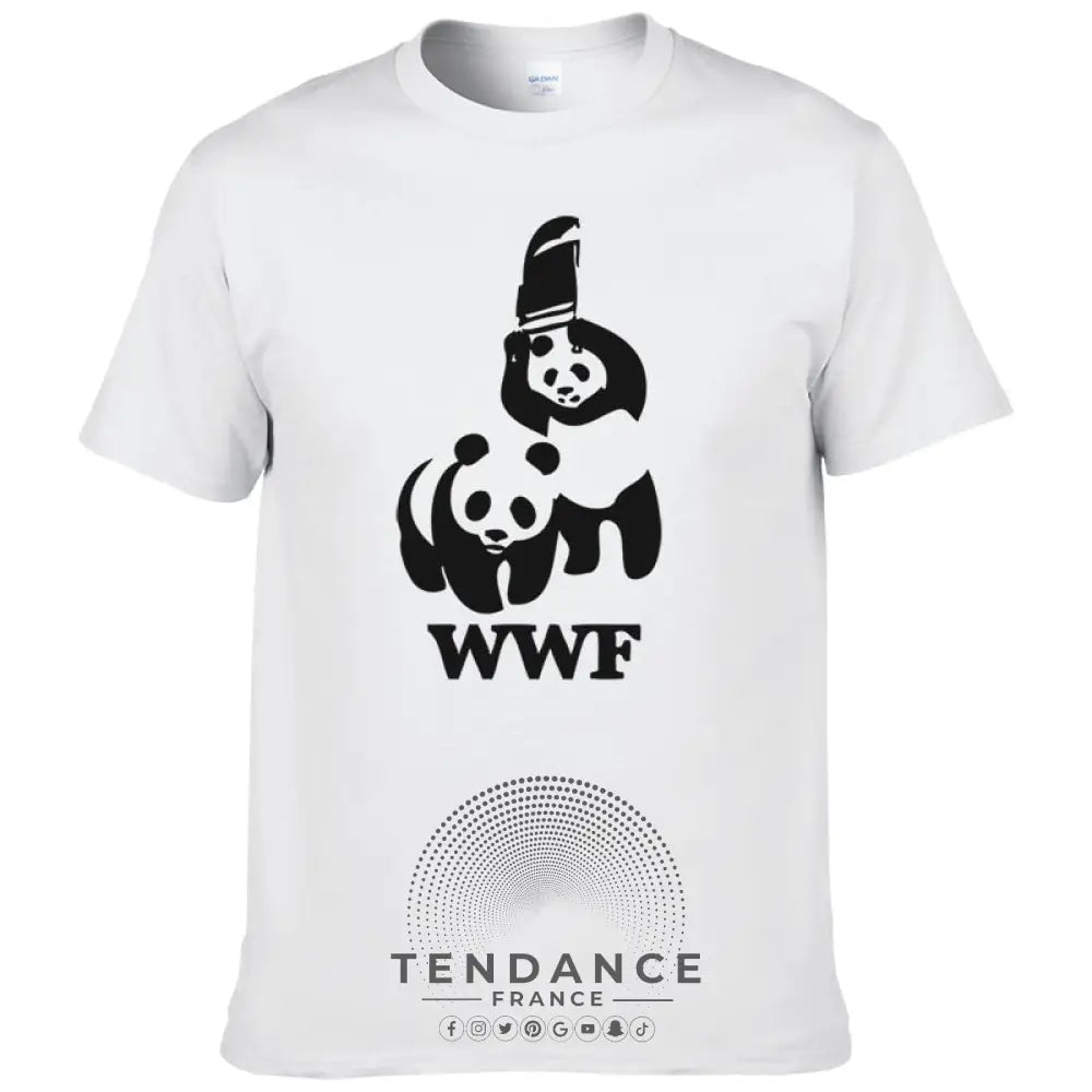 T-shirt Panda | Parodie Wwf | France-Tendance