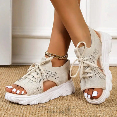 Sneakies | Sandales Sneakers Ouvertes Dété Beige / 35 Schuhe